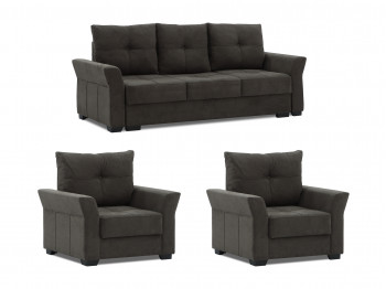 sofa set HOBEL TEXAS 3+1+1 BROWN BREEZE 12 (5)