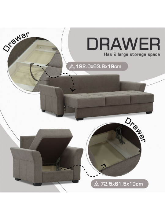 sofa set HOBEL TEXAS 3+1+1 BROWN SCANDI 6 (6)