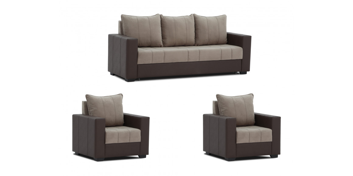 sofa set HOBEL TEO  3+1+1 COFFEE V460/DARK CAPPUCCINO VIVALDI 5 (4)