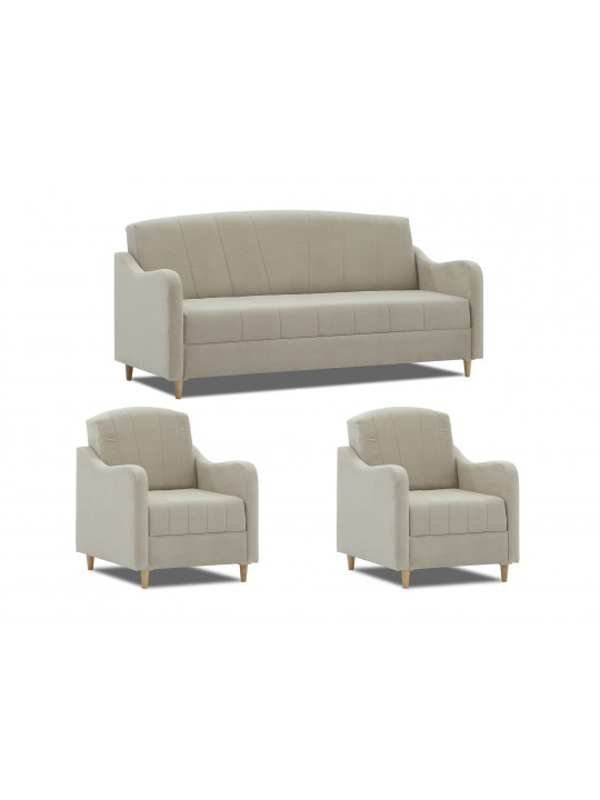 sofa set HOBEL UTA 3+1+1 LIGHT CAPPUCCINO VIVALDI 4 (4)