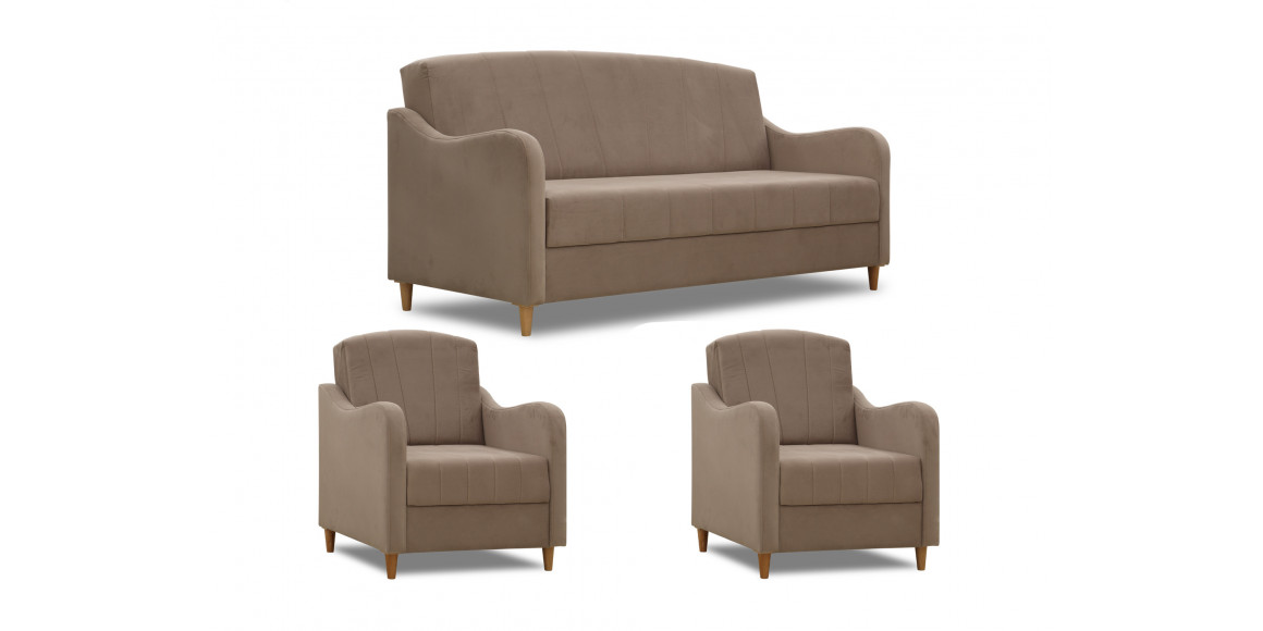 sofa set HOBEL UTA 3+1+1 NEWTONE CACAO (3)