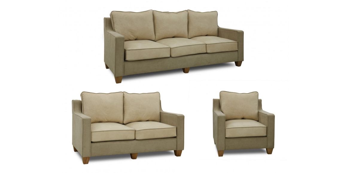 sofa set HOBEL VEGAS 3+2+1 CREAM BREEZE 6/BEIGE ORLANDO 6 (3)