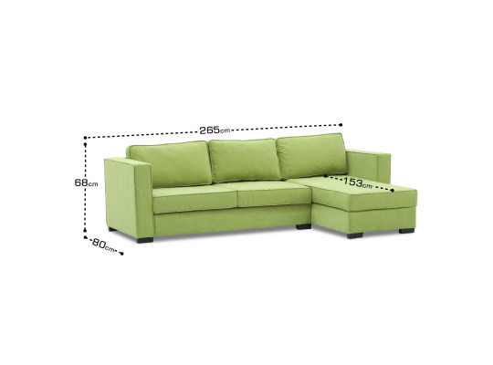 დივანი HOBEL CORNER ROSE GREEN VIVALDI 32 (4)