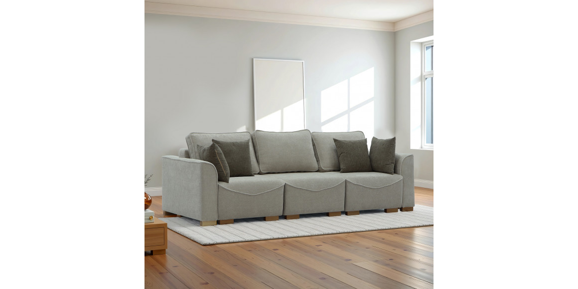 sofa HOBEL BELONA LUXE 3 CREAM BONCUK 4/ BROWN SHO 599-2 (7)