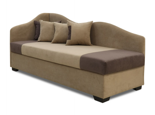 sofa HOBEL BIG-BEN CAPUCHINO VIVALDY 21/DARK BROWN VIVALDY 24  L(1)
