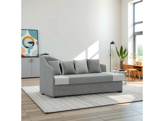 диван HOBEL BIG-BEN GRAY VIVALDY 7 /LIGHT GRAY VIVALDY 6 L (1)