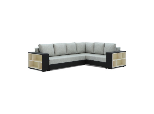 sofa HOBEL CORNER BAR BLACK 4503/ LIGHT GREY KIPRUS 8 R (6)