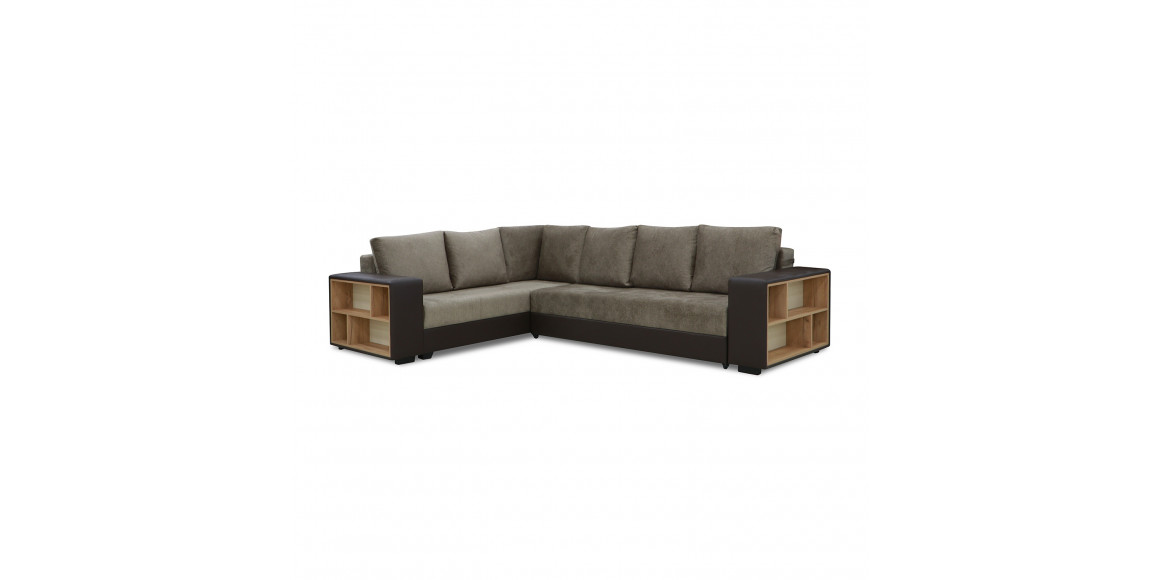 sofa HOBEL CORNER BAR COFFEE V460/BROWN MOCASSI 7114 L(6)