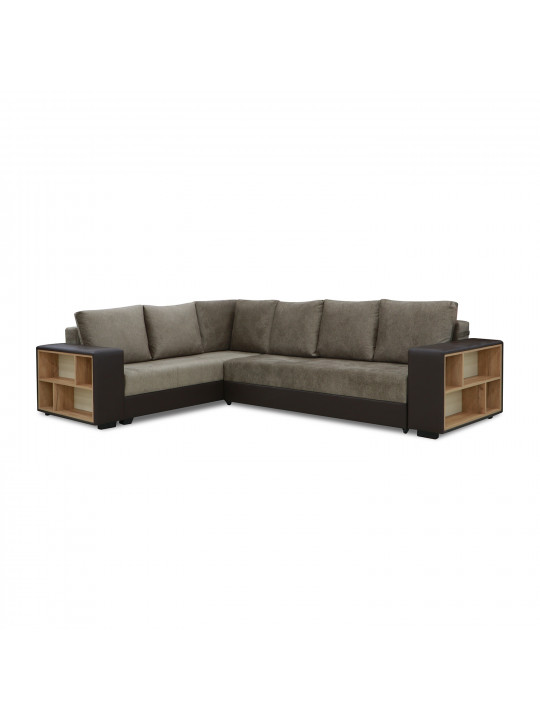 sofa HOBEL CORNER BAR COFFEE V460/BROWN MOCASSI 7114 L(6)