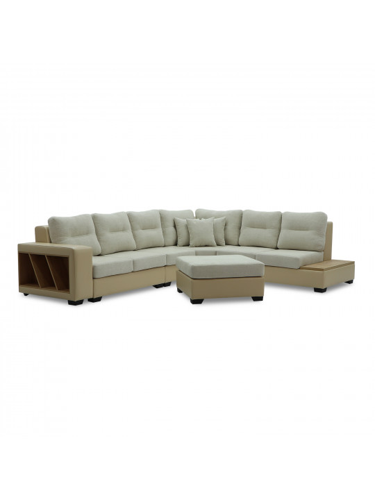 დივანი HOBEL CORNER CORONA CREAM PHANTOM 3/ CREAM BEATTO 1065 L (7)