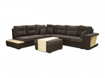 sofa HOBEL CORNER CORONA DARK BROWN 3673/DARK GRAY BONCUK 22 L (11)