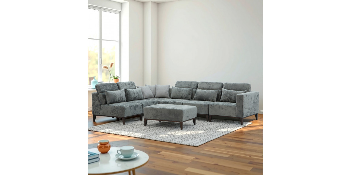 sofa HOBEL CORNER DALI GREY MONACO 14/LIGHT GREY INFINITY 991 L (5)