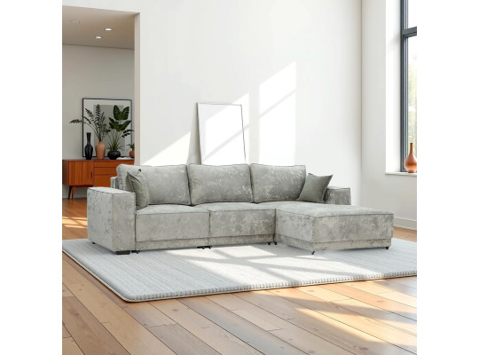 დივანი HOBEL CORNER DELUXE LIGHT GREY MONACO 13/ NIAGARA GREY R (7)