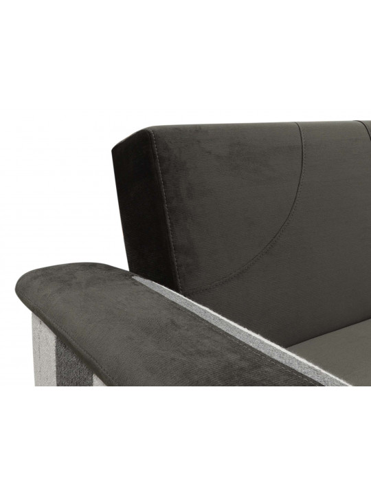 sofa HOBEL CORNER DIVA  S DARK GREY EVA F-EVO 1031/RETTIO 1014 L(3)