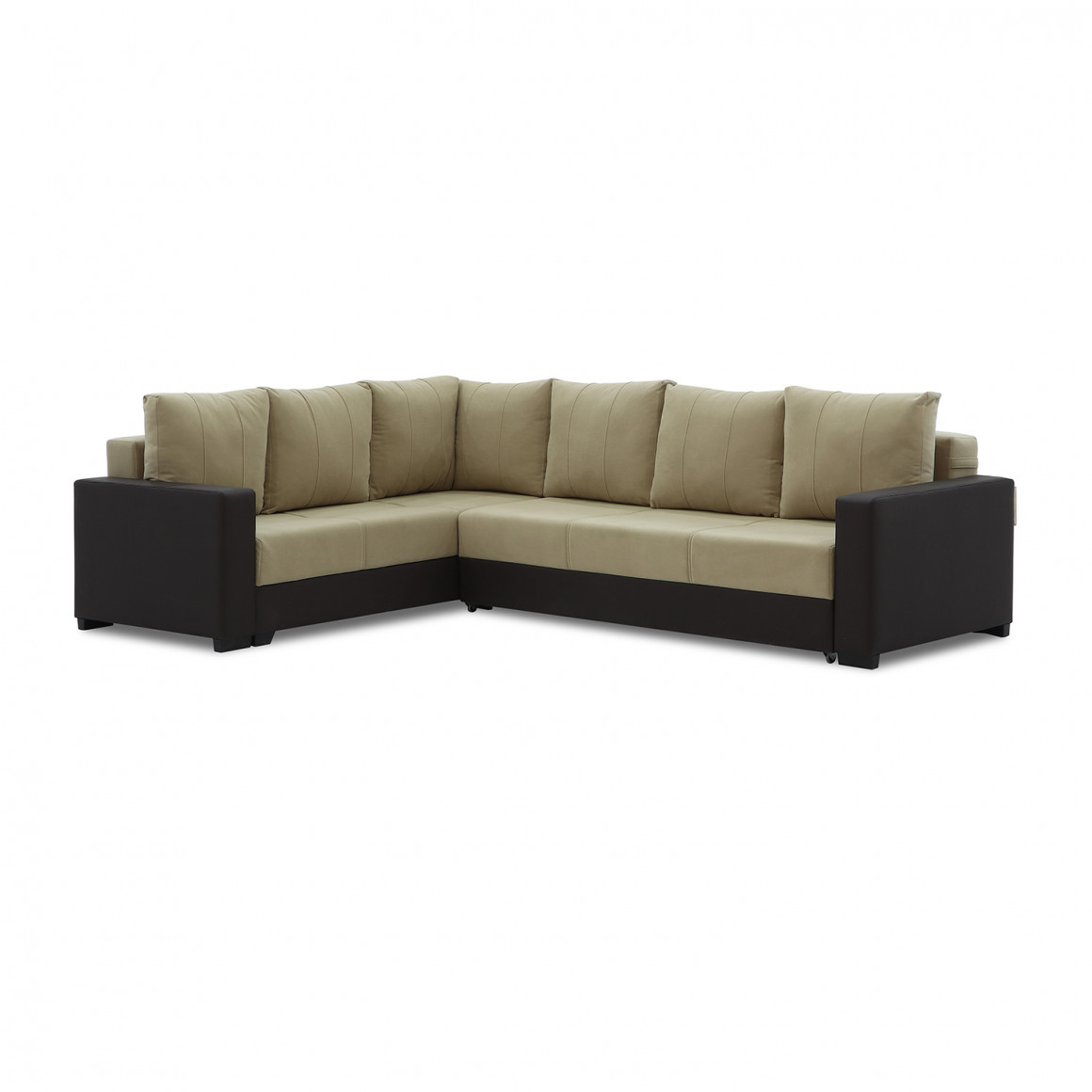 დივანი HOBEL CORNER ERICA BROWN 3673/CREAM LEONARDO 3 L (6)