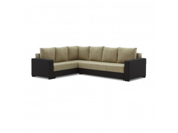 sofa HOBEL CORNER ERICA BROWN 3673/CREAM LEONARDO 3 L (6)