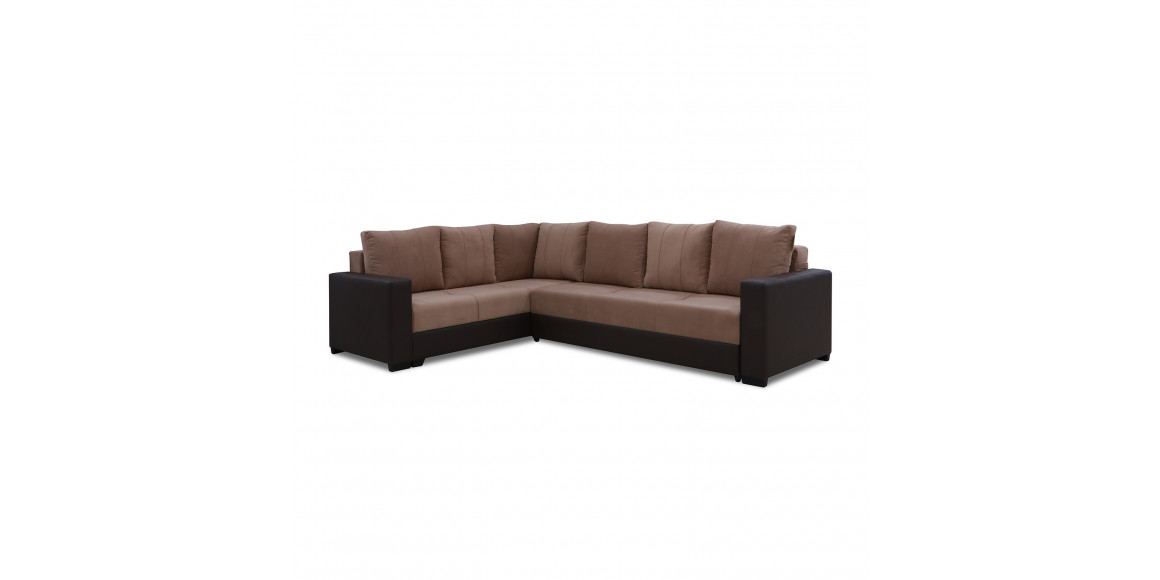 диван HOBEL CORNER ERICA COFFEE V460/ LIGHT BROWN VIVALDI 20 L(6)