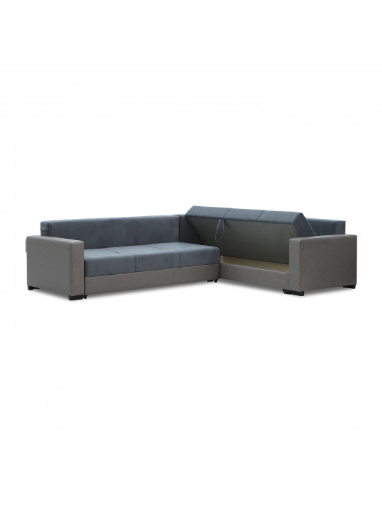 sofa HOBEL CORNER ERICA LIGHT GREY 8409/BLUE GRAY VIVALDI 12 R(6)