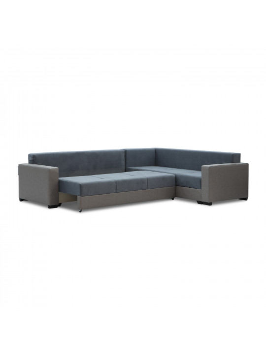 sofa HOBEL CORNER ERICA LIGHT GREY 8409/BLUE GRAY VIVALDI 12 R(6)