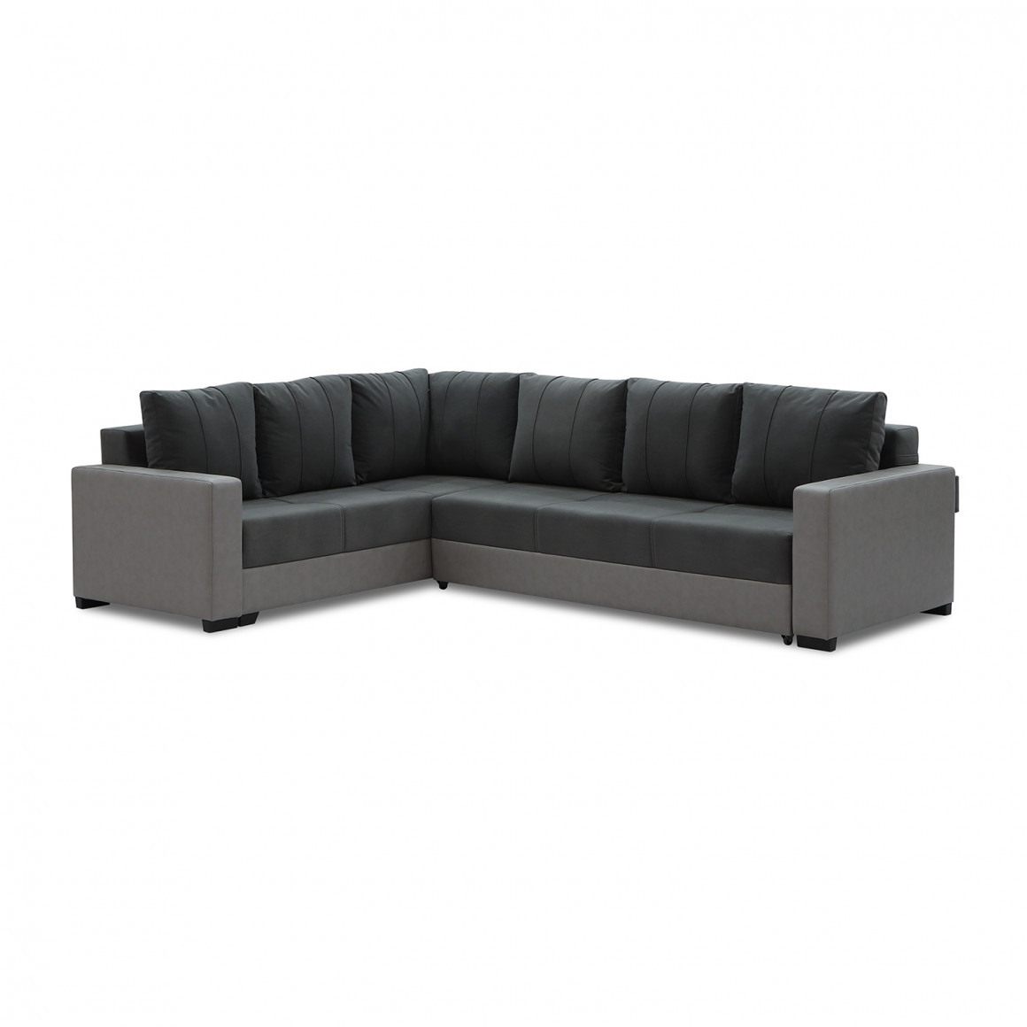 sofa HOBEL CORNER ERICA LIGHT GREY 8409/DARK GREY LEONARDO 15 L (6)