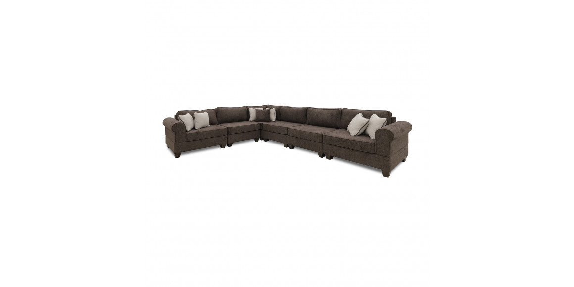 sofa HOBEL CORNER EVA BROWN BEATTO 1005/ CREAM INFINITY 103 (6)
