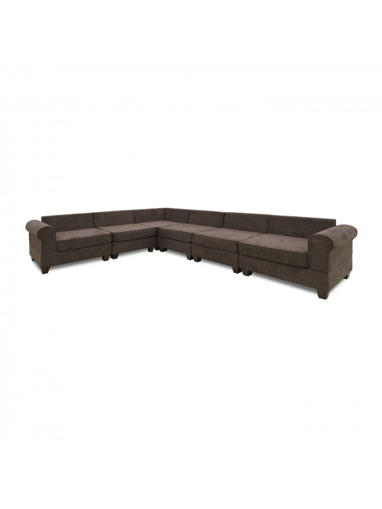 диван HOBEL CORNER EVA BROWN BEATTO 1005/ CREAM INFINITY 103 (6)