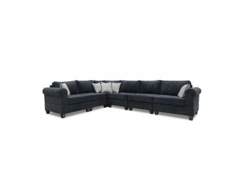 sofa HOBEL CORNER EVA DARK BLUE BEATTO 1053/ GREY INFINITY 991 (6)