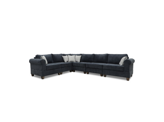 დივანი HOBEL CORNER EVA DARK BLUE BEATTO 1053/ GREY INFINITY 991 (6)