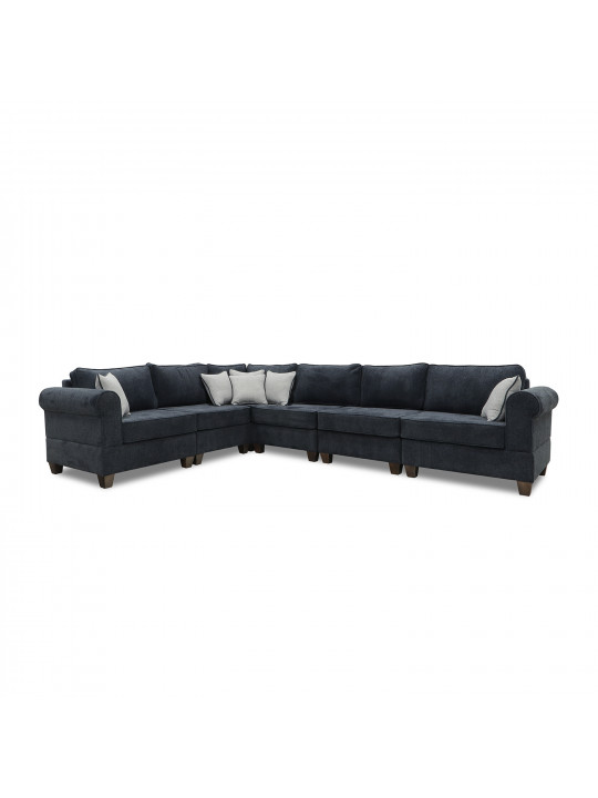 sofa HOBEL CORNER EVA DARK BLUE BEATTO 1053/ GREY INFINITY 991 (6)