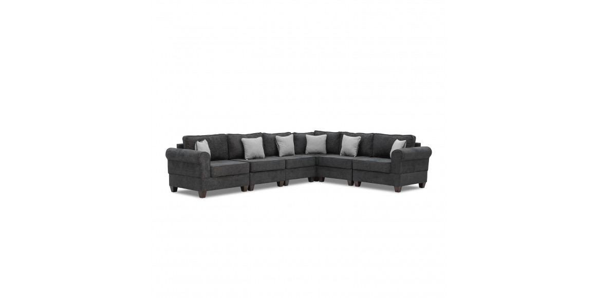 sofa HOBEL CORNER EVA DARK GREY BETTO 1078/ GREY FOREVER 900 (6)