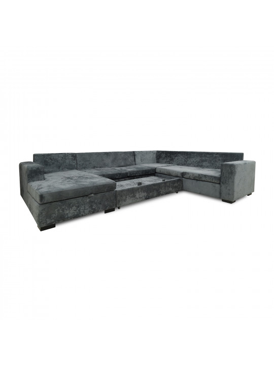 sofa HOBEL CORNER JASMIN DARK GREY MONACO 15/ BENORRY 1005/ GONZA 1015 R (6)