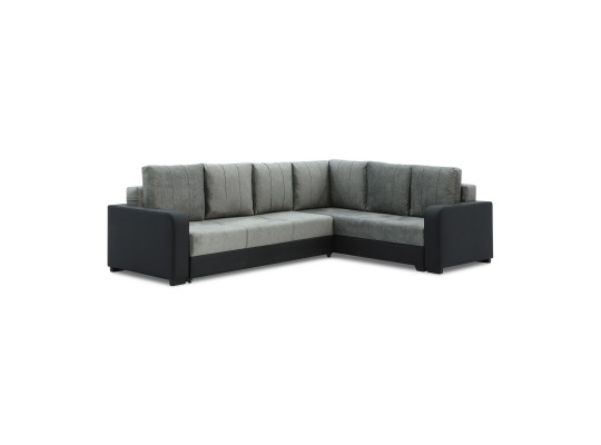 sofa HOBEL CORNER KATRIN BLACK 4503/ GREY MOCASSI 9026 R (6)