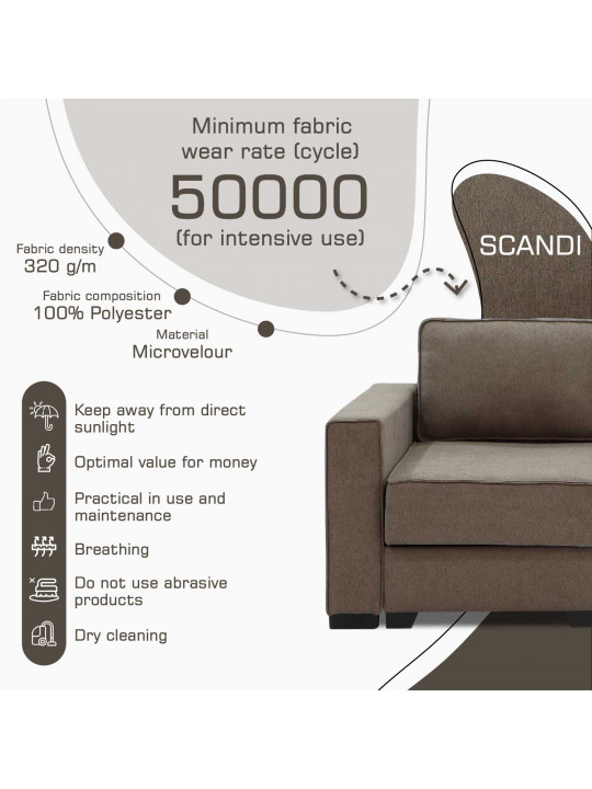 диван HOBEL CORNER LIZA PLUS LIGHT BROWN SCANDI 6 R (5)
