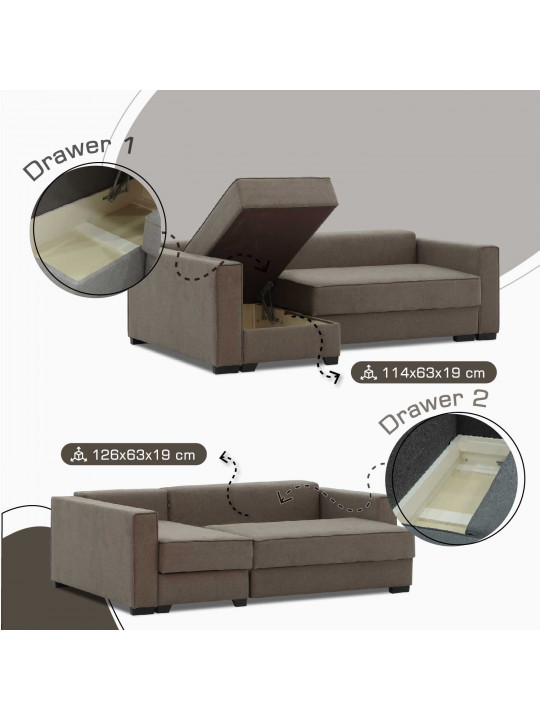 დივანი HOBEL CORNER LIZA PLUS LIGHT BROWN SCANDI 6 L (5)