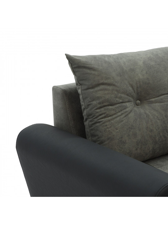 sofa HOBEL CORNER MODERN BLACK 4503/ GREY RONALDO 1808 (4)