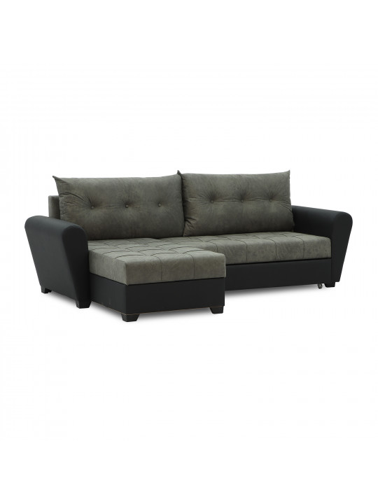 sofa HOBEL CORNER MODERN BLACK 4503/ GREY RONALDO 1808 (4)