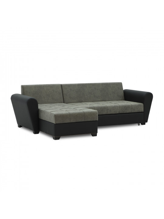 sofa HOBEL CORNER MODERN BLACK 4503/ GREY RONALDO 1808 (4)