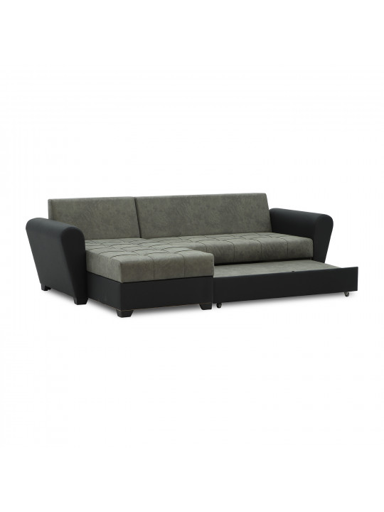 sofa HOBEL CORNER MODERN BLACK 4503/ GREY RONALDO 1808 (4)