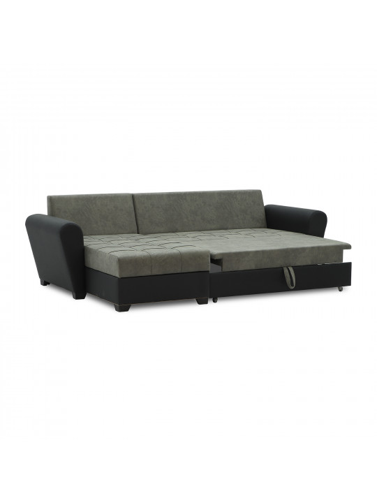 sofa HOBEL CORNER MODERN BLACK 4503/ GREY RONALDO 1808 (4)