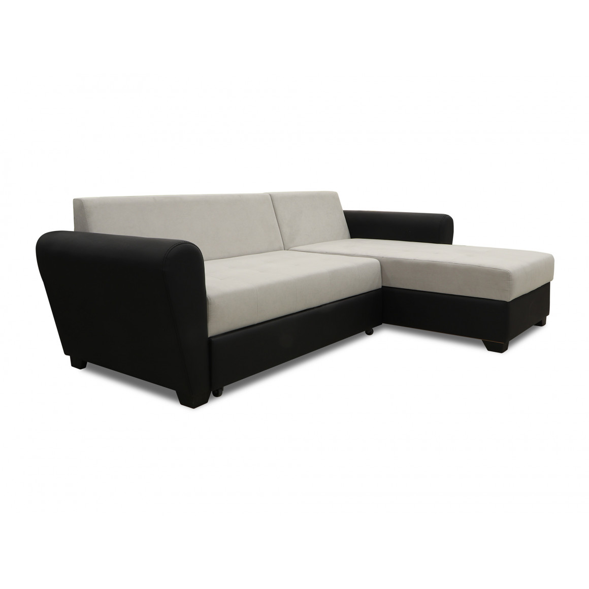 sofa HOBEL CORNER MODERN BLACK 4503/ GREY VIVALDI 6 (4)