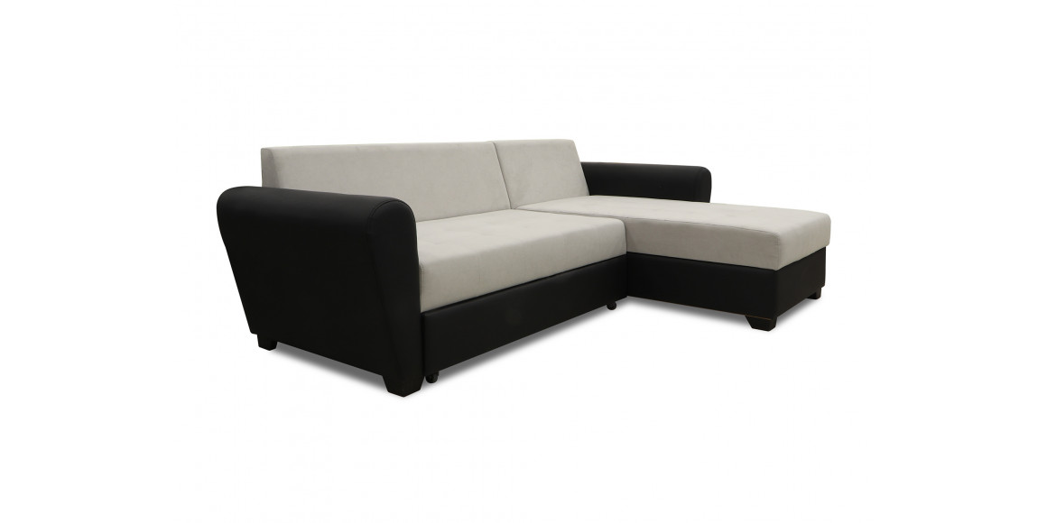 sofa HOBEL CORNER MODERN BLACK 4503/ GREY VIVALDI 6 (4)