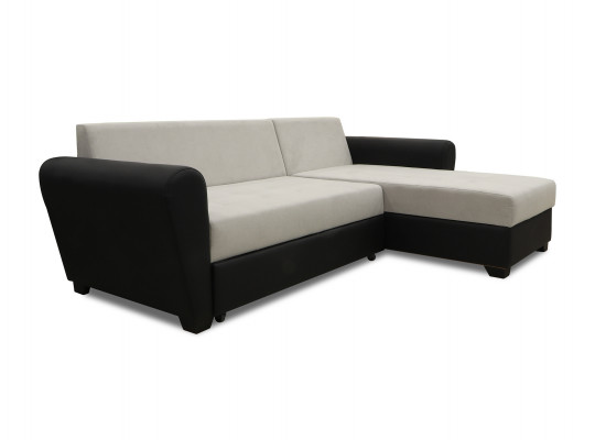 sofa HOBEL CORNER MODERN BLACK 4503/ GREY VIVALDI 6 (4)