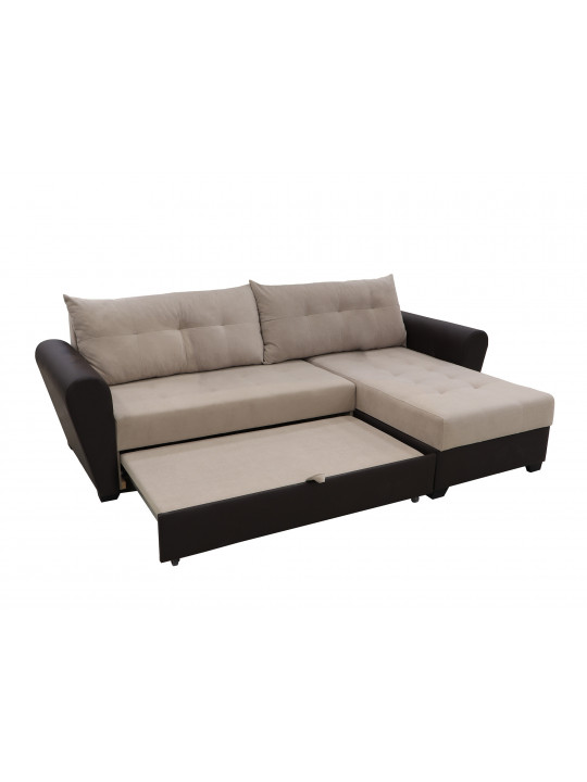 sofa HOBEL CORNER MODERN BROWN 3673/ LIGHT CAPPUCCINO VIVALDI 4 (4)