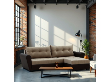 sofa HOBEL CORNER MODERN BROWN 3673/CAPPUCCINO VIVALDI 5 (4)