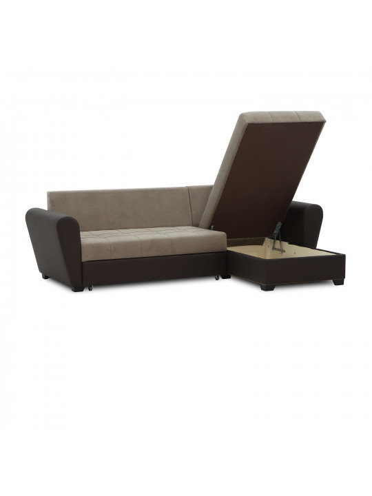 sofa HOBEL CORNER MODERN BROWN 3673/CAPPUCCINO VIVALDI 5 (4)