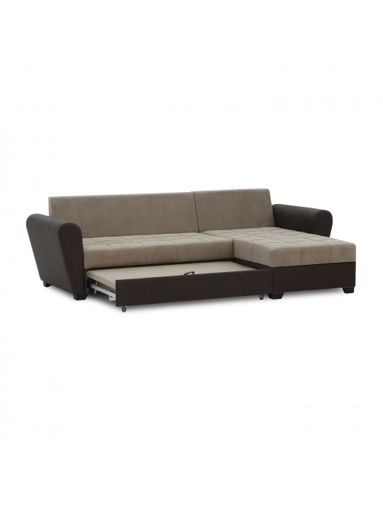 sofa HOBEL CORNER MODERN BROWN 3673/CAPPUCCINO VIVALDI 5 (4)