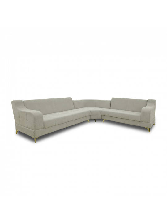 დივანი HOBEL CORNER NEW YORK GOLD L16120G LIGHT GREY BEATTO 1069/ LAMENIA 1015 R (4)