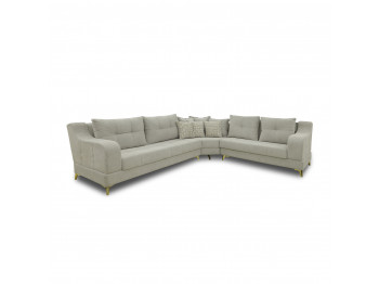 დივანი HOBEL CORNER NEW YORK GOLD L16120G LIGHT GREY BEATTO 1069/ LAMENIA 1015 R (4)