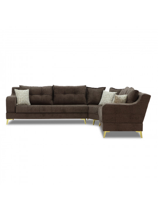 sofa HOBEL CORNER NEW YORK L16150GOLD BROWN BEATTO1005/ LAMENIA 1016 R (4)