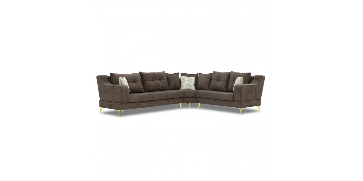 sofa HOBEL CORNER NEW YORK L16150GOLD BROWN BEATTO1005/ LAMENIA 1016 R (4)